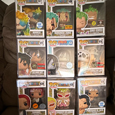 Funko Pop! Animation Mixed Lot Vinyl Chase/Exclusive Hot Topic One Piece Figures