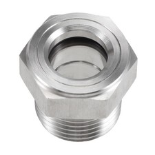 Oil Liquid Level Gauge Sight Glass 1/2 NPT Male Threaded Air Compressor Fittings
