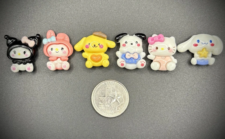 16 fichas de cubierta magnética Hello Kitty Sanrio Friends lotería mexicana varita de ficha Foto 3 de 3