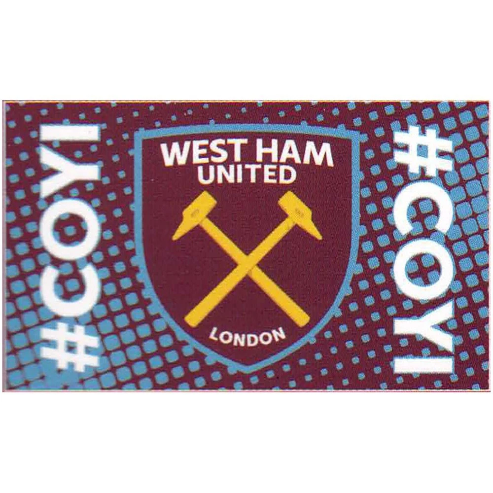 Fanion West Ham United 9x11 Cm – Pennant Club Anglais, Décoration Supporters