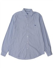 Harmont & Blaine Herren Hemd Narrow Fit 3XL Blau Geometrisch DU03