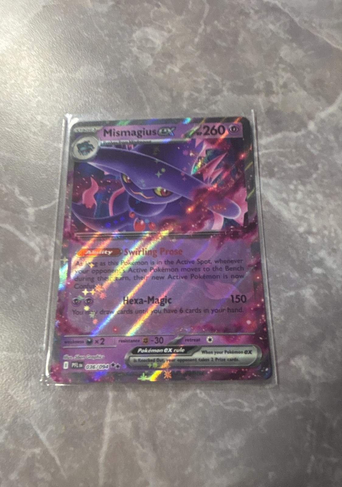 Mismagius ex 036/094 Me02: Phantasmal Flames Holo