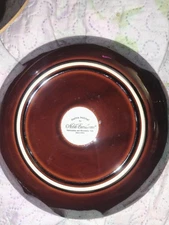 Noble Excellence NATIVE HABITAT Brown Tan Stoneware Geometric Dinner Plate Set 3