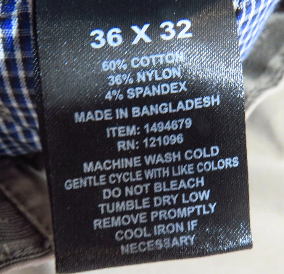 Pantalón English Laundry 5 bolsillos elástico Midway para hombre 36x32 marrón nogal ¡NUEVO! Foto 3 de 4