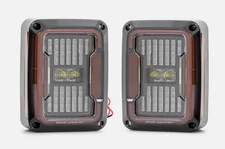 S&D  Rough Country LED Tail Lights for 2007-2018 Jeep Wrangler JK