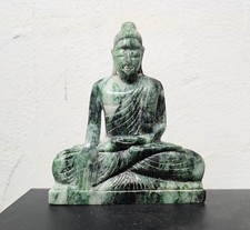 Buddha aus Jade - Jadeit ca. 125x105x32 mm / ca. 490 Gramm Myanmar