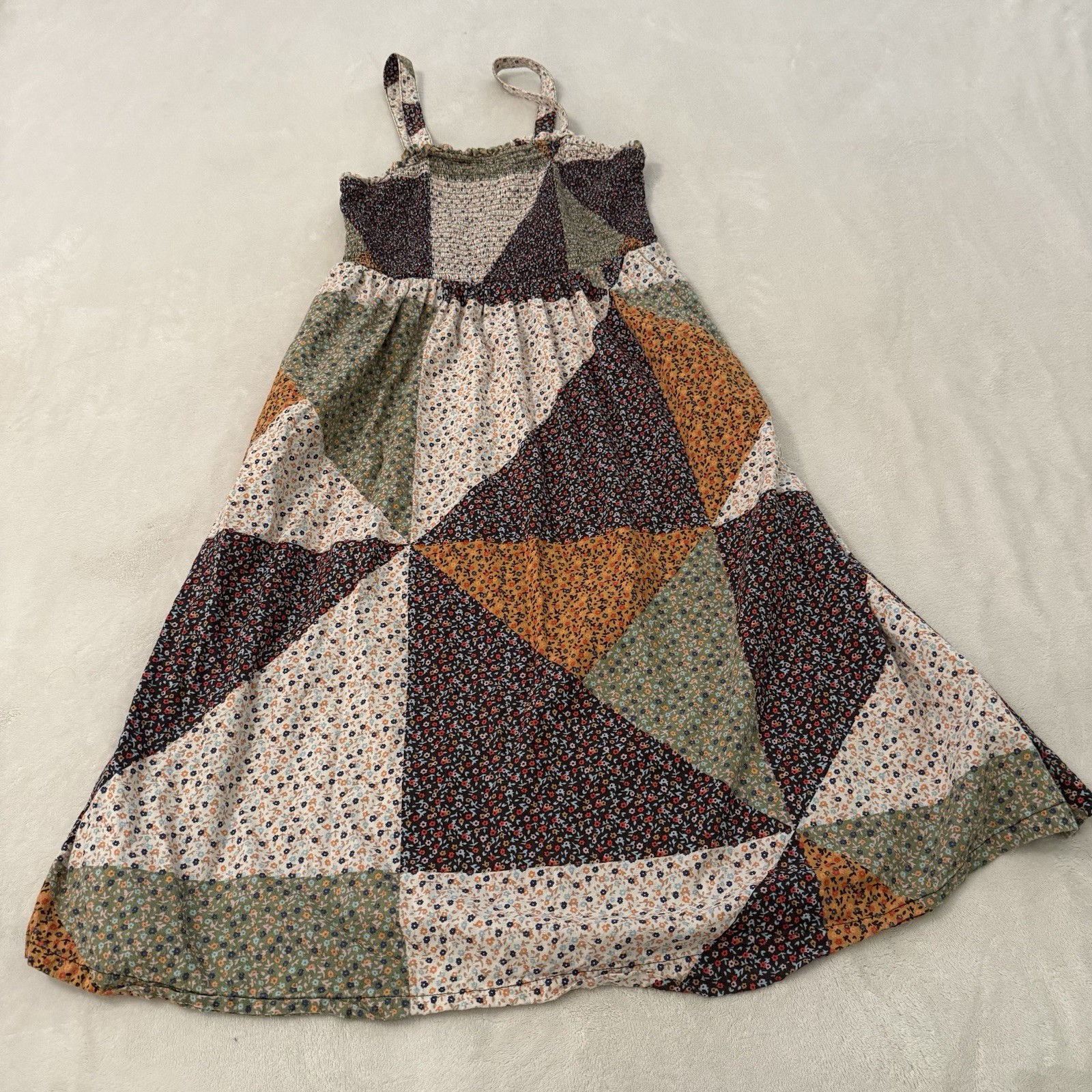 Universal Thread Patchwork Ditsy Floral Smocked D… - image 11