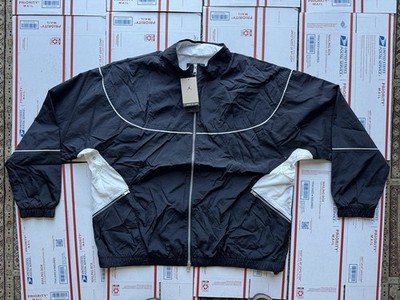Air Jordan Essentials Flight Track Jacket Men s Size XXL Black White DV7624-010