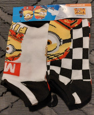 Boys Illumination's Despicable Me 4 No-Show Socks 6 Pair size 4-10  -5489