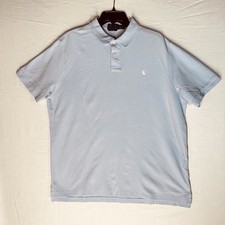 Polo Ralph Lauren Shirt Men Size XL Light Blue Cotton Classic Fit Short Sleeve