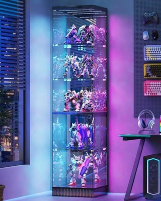 Modern Storage Bookcase Cabinet with Dynamic lighting