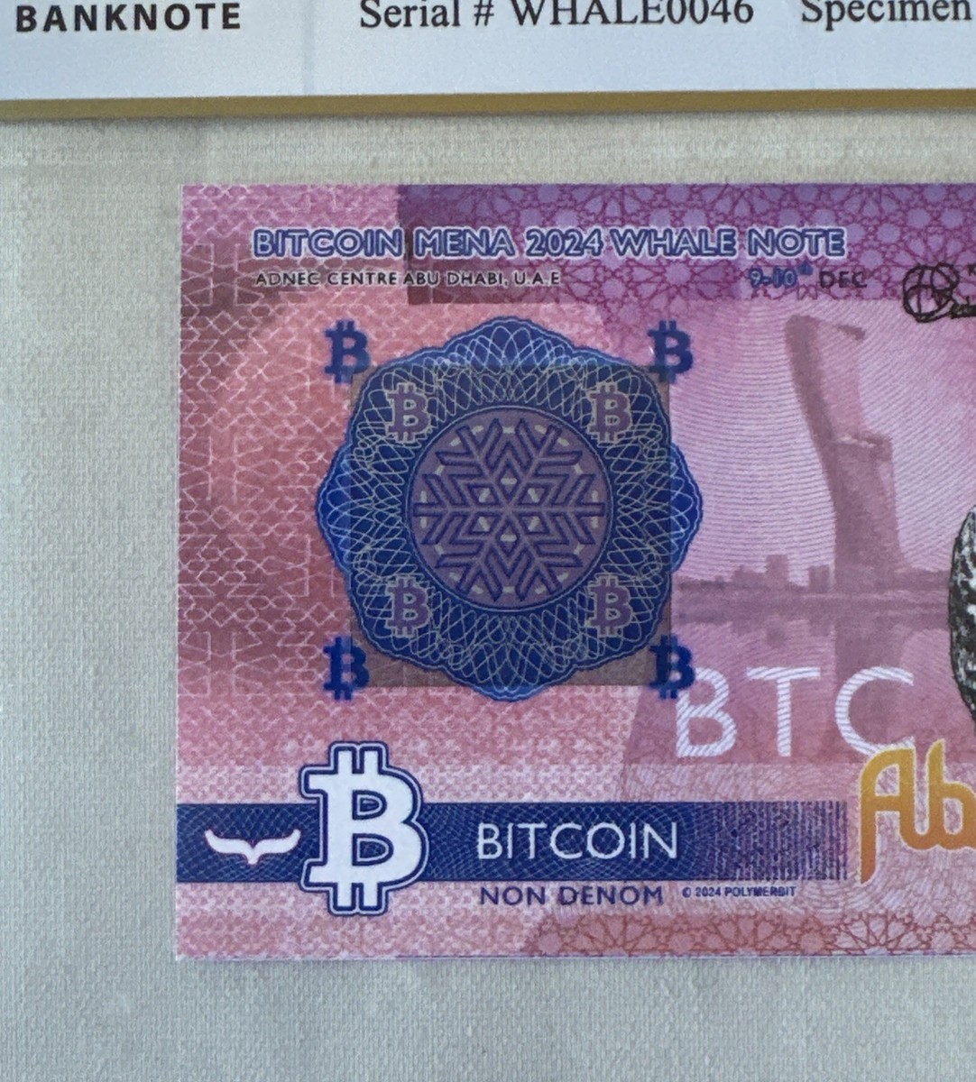 2024 Polymerbit Bit coin Mena Abu Dhabi Note - PCGS - Not Funded- BTCC  Casascius | eBay