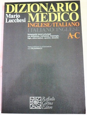 BUCH MEDIZIN WÖRTERBUCH MEDIZIN ENGLISCH ITALIENISCH LUCCHESI 5 BÄNDE RAFFAELLO CO