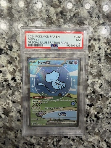 Pokémon Mew ex 232/091 SV: Paldean Fates Special Illustration Rare Holo PSA 7