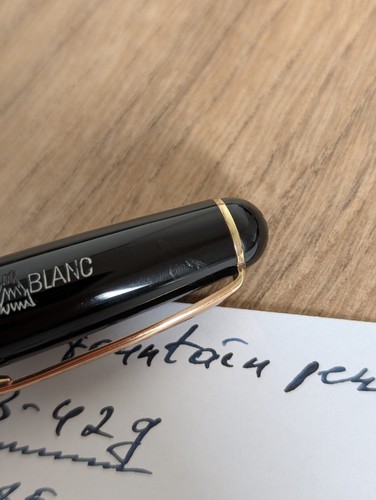 Vintage Montblanc 3-42G Kolbenfüller Füllfederhalter - Gold 14K flexibel (M) Feder - Bild 20 von 20
