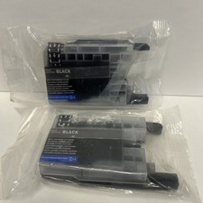 2 -BLACK Ink Cartridge fits Brother LC75 LC71BK MFC-J6510DW MFC-J280W MFC-J425W