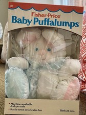 VERY RARE Vintage 1988 fisher price Baby Puffalumps Mouse new in box 1355 BONUS