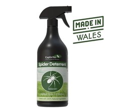 Stop Spider Repellent Deterent Spray. Safe & Natural. 500ml Indoor and Outdoor