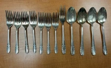 12 x  Nakazato WHEAT Japan Dinner Salad Forks Tablespoon Lot Nickel Silver
