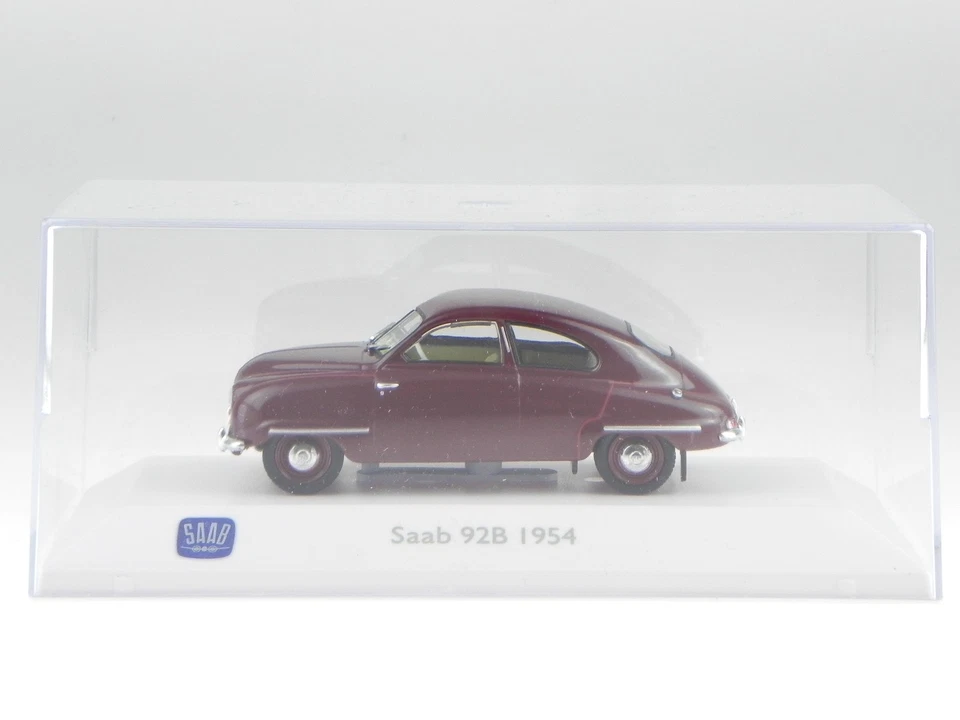 Saab 92B 1954 red diecast model car 3898008 Atlas 1:43 - Image 4 of 4