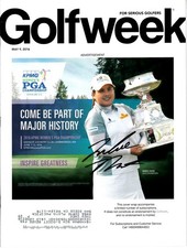 Inbee Park signed auto 2015 Womens PGA Championship 2016 Golfweek LPGA magazine