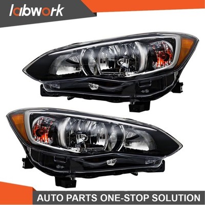 Labwork Headlight For Subaru Impreza/Crosstrek 2017-18 Halogen Chrome Left+Right