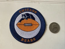 CHICAGO BEARS embroidered iron on Patch  Vintage NFL 3” X 3”