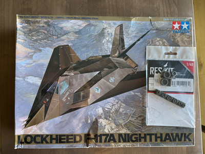 1/48 Tamiya F-117A Nighthawk #61059 PLUS Bonus Reskit Weighted Wheels