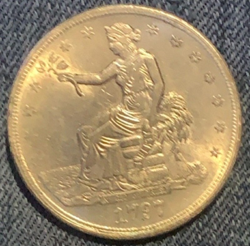 1873-s Trade Silver Dollar
