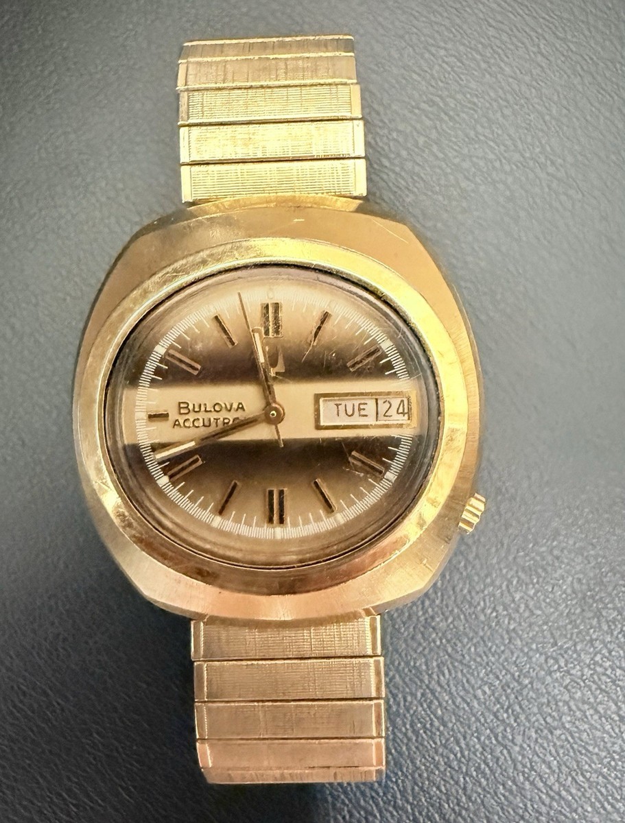 14k Gold Filled Bulova Accutron 1973 N3 1973 Bulova Accutron 38mm - Main Image
