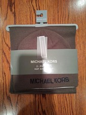 Michael Kors 2-Piece Hat And Scarf Set New With Tags Brown