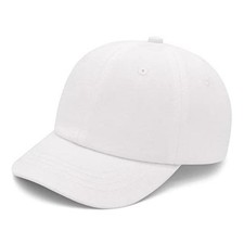 Toddler Baseball Hat Baby Baseball Cap Baby Ball Cap Infant 0-6 Months White