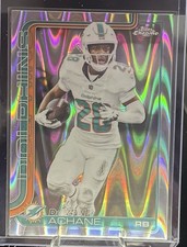 2025 Topps Chrome Football Devon Achane Ray Wave Refractor