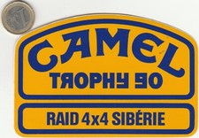 Autocollant. Automobile. CAMEL TROPHY 90. Raid 4X4 Sibérie