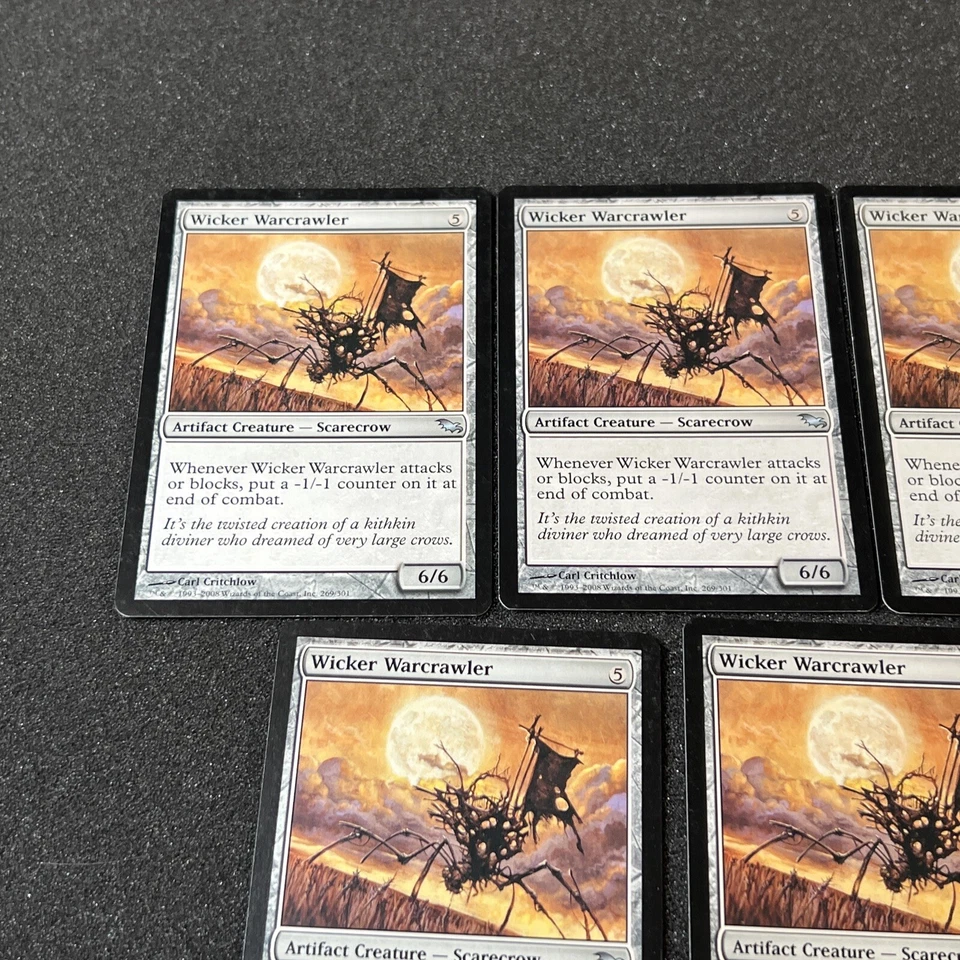 Wicker Warcrawler Magic The Gathering Mtg Artifact Shadowmoor Card 5 - Image 3 of 4