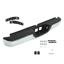 Steel Rear Step Bumper Chrome Complete Assembly For 2000-2005 2006 Toyota Tundra