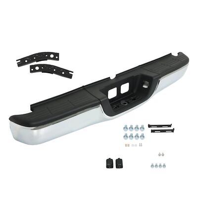 Steel Rear Step Bumper Chrome Complete Assembly For Toyota Tundra 2000-2005 2006