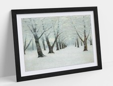 TUNNEL OF TREES IN WINTER, BIRGE HARRISON- FRAMED WALL ART PICTURE POSTER PRINT
