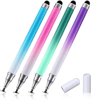 2 in 1 Stylus-Pens für Touchscreens,4-teiliges Set mit transparenter Scheibe Sil