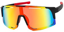 Oversized Sports Blade Shield Wrap Baseball Cycling Sunglasses Mirror 27TRV
