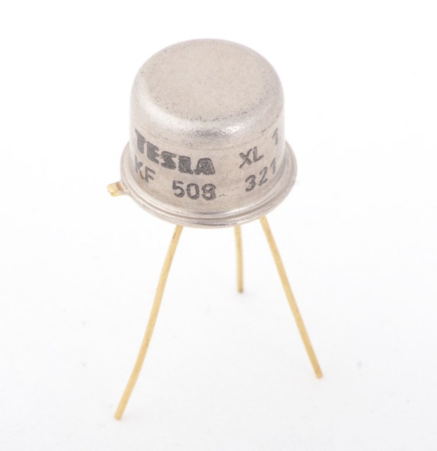 KF508 TESLA SILICON NPN TRANSISTORS 0.8 W 0.5 A 2N4943 2SC2208 40635S ...