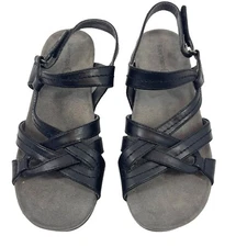 Baretraps Women's Jordyn Black Strappy Sandals Size 5M Arch Support
