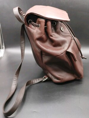 Leather Co By Liz Claiborne Backpack Brown Leather RN#70272  display picture 2