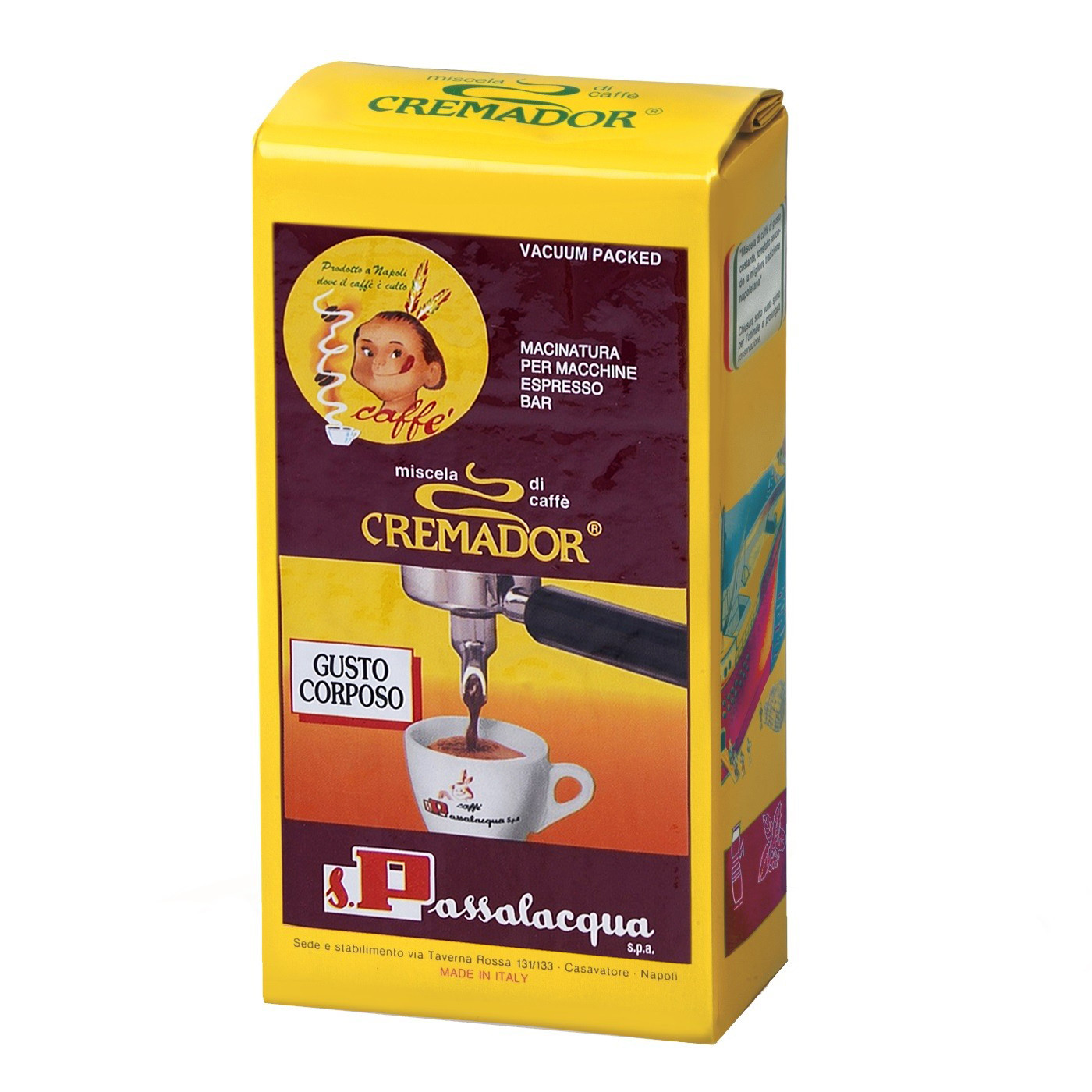 Caffè Passalacqua Cremador Espresso 250 Gr (Gusto Corposo)