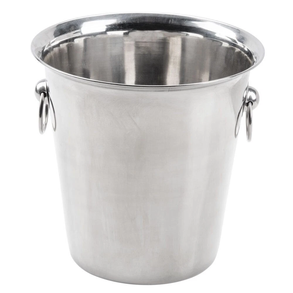Winco Bottle Cooler Wine Champagne Stainless Steel Party Drink Ice Bucket 4qt