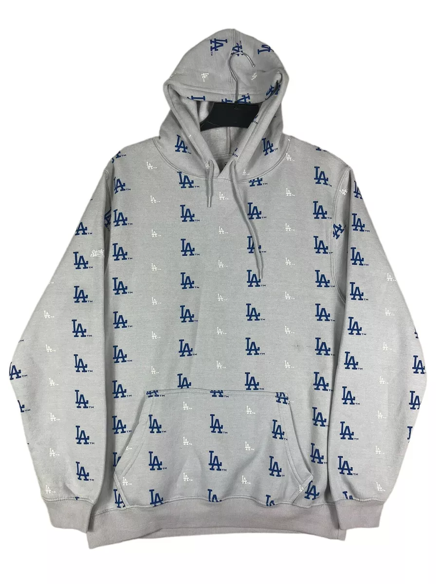 Men's Los Angeles Dodgers New Era Born x Raised Black Fleece Pullover Hoodie