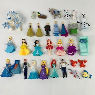 Disney Princess Lot Little Kingdom Rainbow Collection Royal Clips