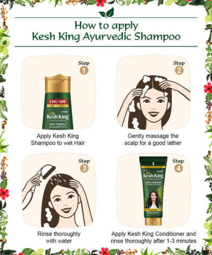 Emami Kesh King Ayurveda Aloe Vera Herbal Shampoo Anti-Hair fall -30ML-mini Size - Picture 7 of 9