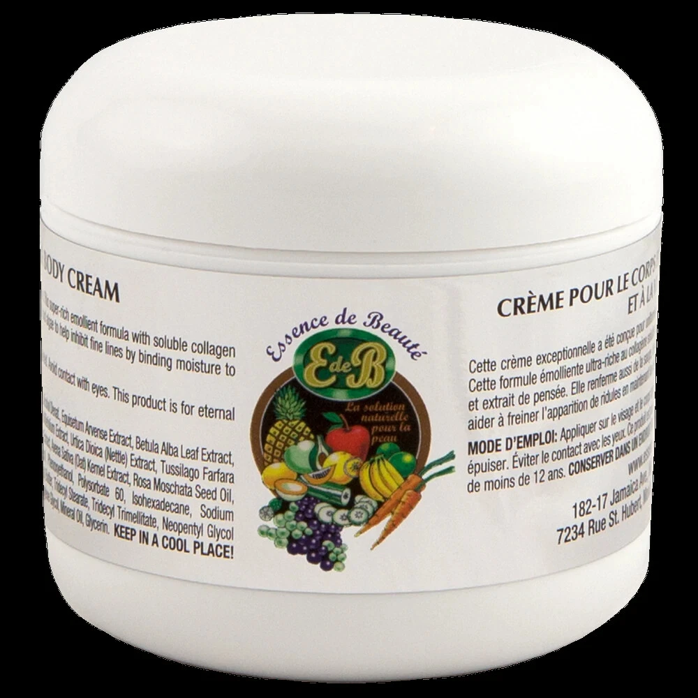 Essence de Beaute Collagen & Vitamin E Face and Body Cream 4oz