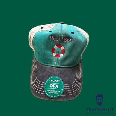 Pool Boy custom embroidery Legacy OFA old favorite Trunk hat Cap